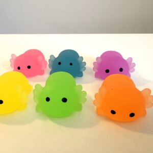 Axolotl som lyser i mörker